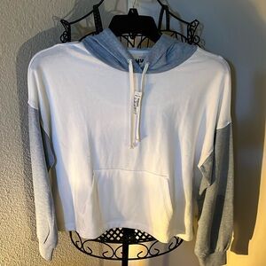 NWT-Madewell-Blue And White-Hoodie-Medium